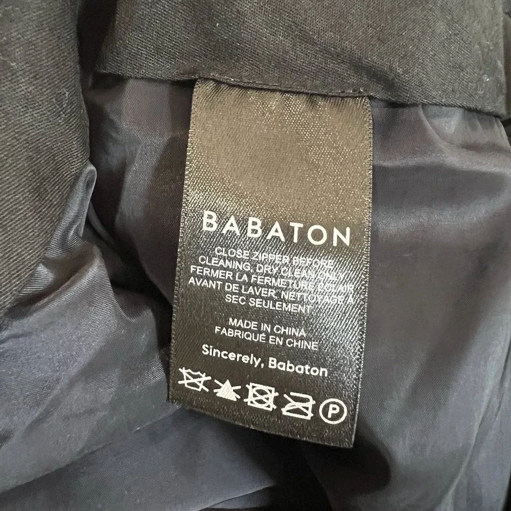 Aritzia‎ Babaton Women's Navy Wool Dress Pants Size 14 Trousers Classic Career - Picture 6 of 8